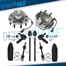 2WD 10pc Front Wheel Bearing & Hub Sway Bar Tie Rod for 2003-2005 Ram 2500 3500 picture