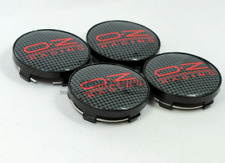 NEW 4x60mm Wheel Center Caps Hub Caps Rim Caps Badges Decals Oz Racing checker picture