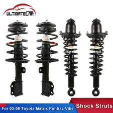 Set 4 Front+Rear Quick Shock Struts For 2003-2008 Toyota Matrix Pontiac Vibe FWD picture