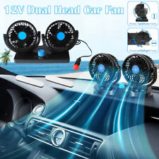 12V Dual Head Car Fan Portable Vehicle Truck 360° Rotatable Auto Cooling Cooler picture