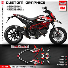 Kungfu Graphics Custom Stickers Decals for Hypermotard Hyperstrada 821 939 Red picture