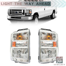 For 2008-2014 Ford E150 E250 E350 E450 Superduty Headlights Halogen Left+Right picture