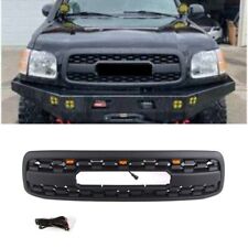 Fits the Toyota Tundra 2000-2002 Bumper Grill with lights the black front grille picture