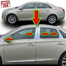 Chrome Pillar Trim for Cadillac XTS 13-19 8pc Set Door Cover Mirrored Post picture