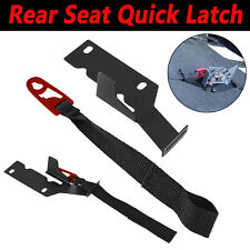 For 2009-2022 Ford F150 F250 F350 Rear Seat Quick Latch Release Kit Black Strap picture
