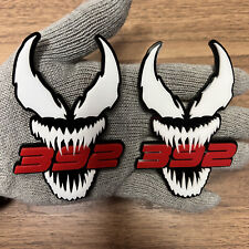 Venomous V2 Badges Emblem Deadly Bite Red Numbers, (2) BADGES,Fender Venom,Angry picture