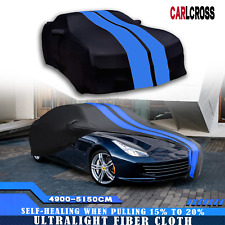 For Ferrari GTC4Lusso Satin Stretch Indoor Car Cover Dustproof Black/BLUE picture