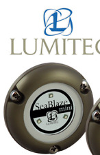 1 - LUMITEC LED Marine Boat SeaBlaze MINI Underwater Light BLUE Brushed 101246 picture