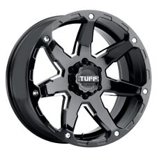 TUFF T4A Gloss Black with Milled Spokes 16x8 5x114.3 -13 Wheel Single Rim picture