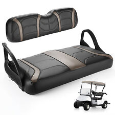 KEMIMOTO Brown Black Golf Cart Front Seat Covers For EZ-GO RXV PU Front Seats picture
