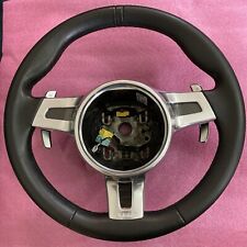 OEM Porsche Sport Design Black Leather Steering Wheel (LED SC Display) picture