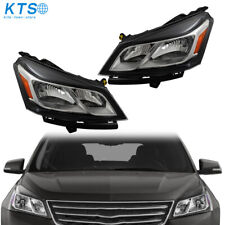 Headlights For 2013 2014 2015 2016 2017 Chevy Traverse Halogen Drive+Passenger picture