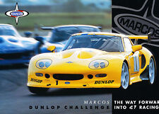 1999 2000 Marcos Dunlop Challenge Race 1-page Original Car Sales Brochure Card picture