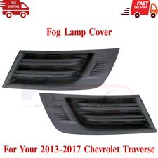New Fits 2013-17 Chevrolet Traverse Fog Lamp Cover Textured Plastic Left & Right picture