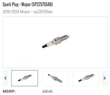 NEW Genuine Mopar SP225755AB Spark Plug 16-24 Jeep Dodge RAM Chrysler 3.6L V6 picture