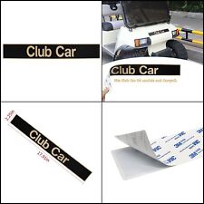 Name Plate for Club Car DS Emblem Black Gold for Golf Cart-18 X 2.24 Inch picture