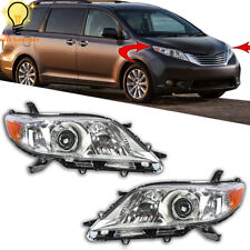 For Toyota Sienna 2011 2012 13 Pair Headlights Headlamps Left&Right Replacement picture