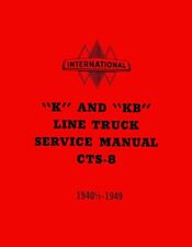 1941 1942 1943 1944 1947 1948 1949 International K KB Service Shop Repair Manual picture