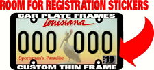 NEW THIN FRAME ROOM FOR REG STICKER CUSTOM PERSONALIZED License Plate Frame picture
