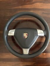 07 PORSCHE 911 997 CARRERA TIPTRONIC STEERING WHEEL ASSEMBLY BLACK LEATHER picture