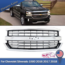 For 2016-18 Chevrolet Silverado 1500 Chrome Front Bumper Grille LTZ High Country picture