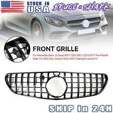 Front Bumper Grille Grill Fit Mercedes Benz W217 S63 AMG 2015-2017 Pre-Facelift picture