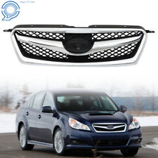 Upper Grille Grill Chrome Shell W/Black Mesh For 2010 2011 2012 Subaru Legacy picture