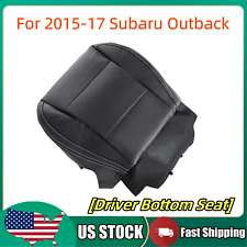 For 2015-2017 Subaru Outback Driver Perforated Leather Bottom Seat Cover Black picture
