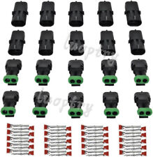 20 Kit 2 Pin Waterproof Connector for 20 -14 AWG Wire Harness 2.5mm Series Plugs picture