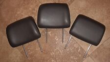 c 1999 2000 2001 Saab 9-5 Wagon Head Rest Set of 3 Black Leather  picture