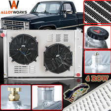 716 4 Row Radiator+Shroud Fan For 73-1987 Chevy C/K C10 C20 C30 GMC C2500 Truck picture