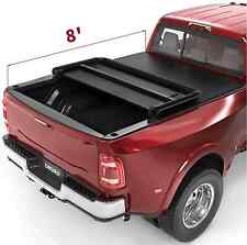 8FT Soft 3-fold Tonneau Cover For 1999-2024 Ford F250 F350 Superduty Truck Bed picture