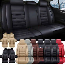For Honda Accord Civic Pu Leather Car Seat Covers 5-Seats Front & Rear Protector picture