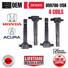 OEM Denso x4 Ignition Coils 2008-2012 Honda Accord 2.4L Acura ILX L4 099700-115R picture