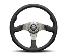 MOMO RCE35BK1B for Race Steering Wheel 350 Mm-Black Leather/Anth Spokes picture