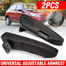 Pair Universal Seat Armrest Kit Adjustable Arm Rest Black For Car RV  Van Trunk picture