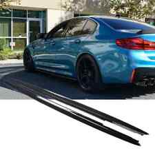 For 2017-23 BMW 5 Series G30 G31 M Sport 540i Side Skirts Extension Glossy Black picture