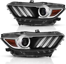 LED DRL HID/Xenon Headlights Set Left & Right for 2015 2016 2017 Ford Mustang  picture