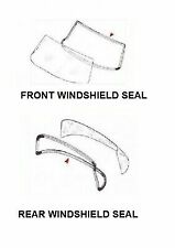 FRONT AND REAR Rubber WINDOW WINDSHIELD Seal 2 PCS Mercedes Benz W123 COUPE picture