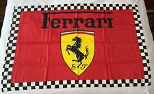 Vintage Ferrari Formula One Silky Logo Racing Flag Banner 54” X 34.5” picture