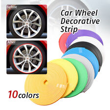 8M Car Vehicle Color Wheel Rims Trim Protection Ring Stickers Strip Universal. picture