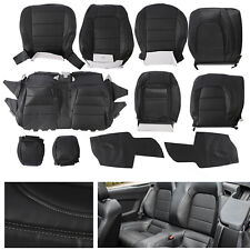 Breathable Front Rear Seat Cover Set Fit For 15-22 Ford Mustang Coupe GT V6 Eco picture