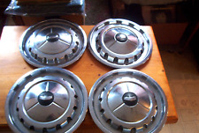 OE vintage set of 4 57 Chevy 14 inch wheelcovers, nice survivors picture