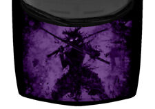 Dark Purple Black Samurai Fighter Swords Truck Car Hood Wrap Vinyl Graphic Decal picture