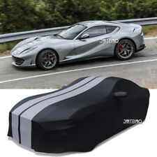 Stain Stretch Indoor Grey /Black Car Cover For 2018-2022 Ferrari 812 Superfast picture