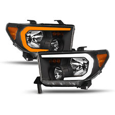 Topline For 07-13 Tundra/Sequoia Switchback Sequential LED Strip Headlights Blk picture