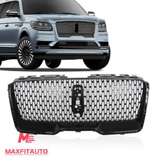 Fit Lincoln Navigator 2018-2021 Front Upper Grille Sport Gloss Black picture