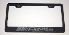3D Mercedes Benz AMG Carbon Fiber Style Stainless Metal License Plate Frame picture