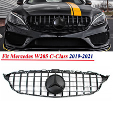 For Mercedes W205 C300 C450 C43 AMG 2019-2021  Style Front Grille Gloss Black picture