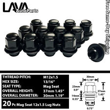 20 PCS TOYOTA LEXUS SCION 12X1.5 BLACK OE REPLACEMENT MAG SEAT LUG NUTS picture